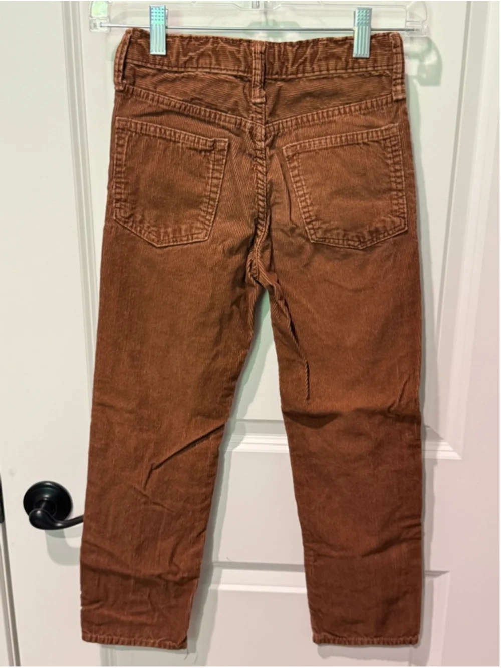 Boys Gap Brown Corduroy '90s Original Straight Jeans Size 8 adjustable waist